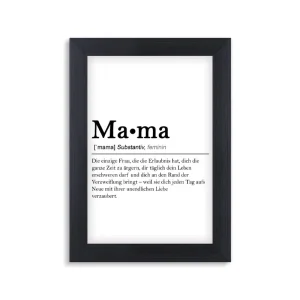 تابلو Mama نوشته