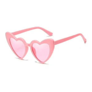 عینک قلبی صورتی