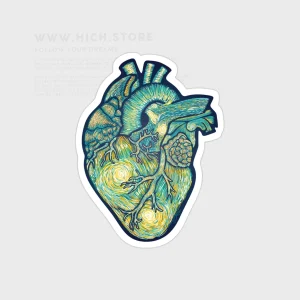 استیکر قلب شب پرستاره