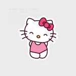 استیکر هلو کیتی