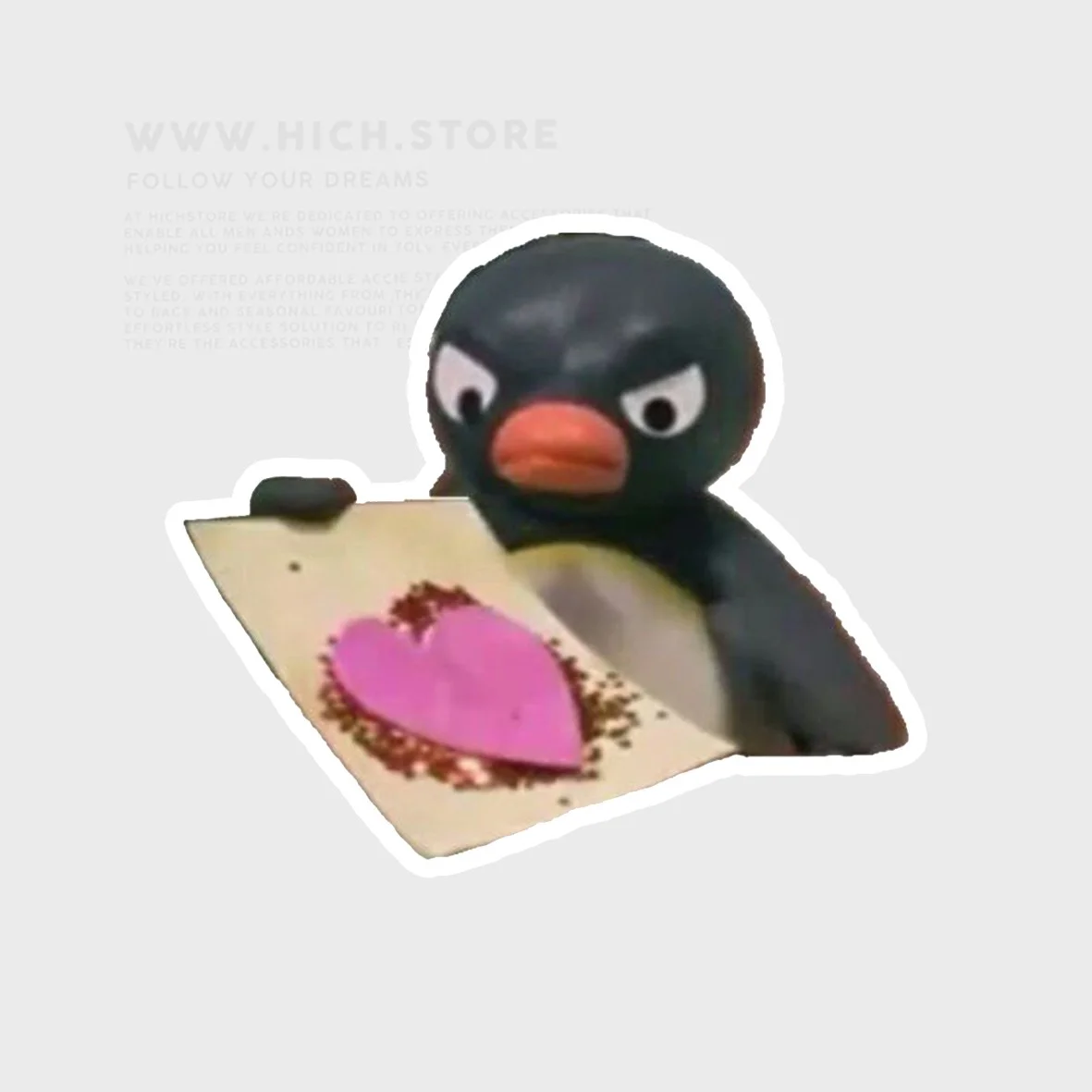 استیکر پنگوِعن عاشق (1)