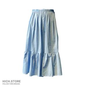 دامن بلند آبی آسمانی