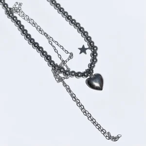 گردنبند استیل قلب