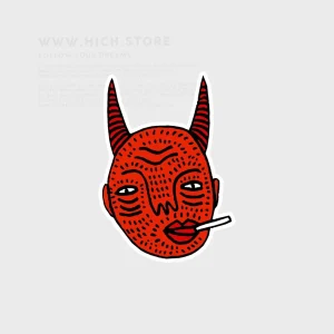استیکر devil head