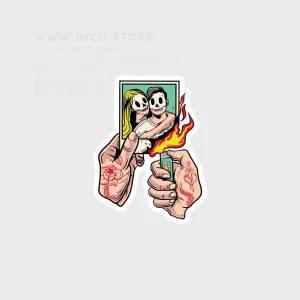 استیکر عکس سوخته