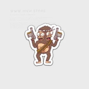 استیکر میمون دوقلو