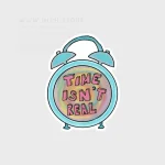 استیکر time isnt real