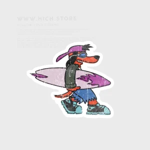 استیکر موج سوار