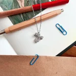 گردنبند پاپیون نگین دار