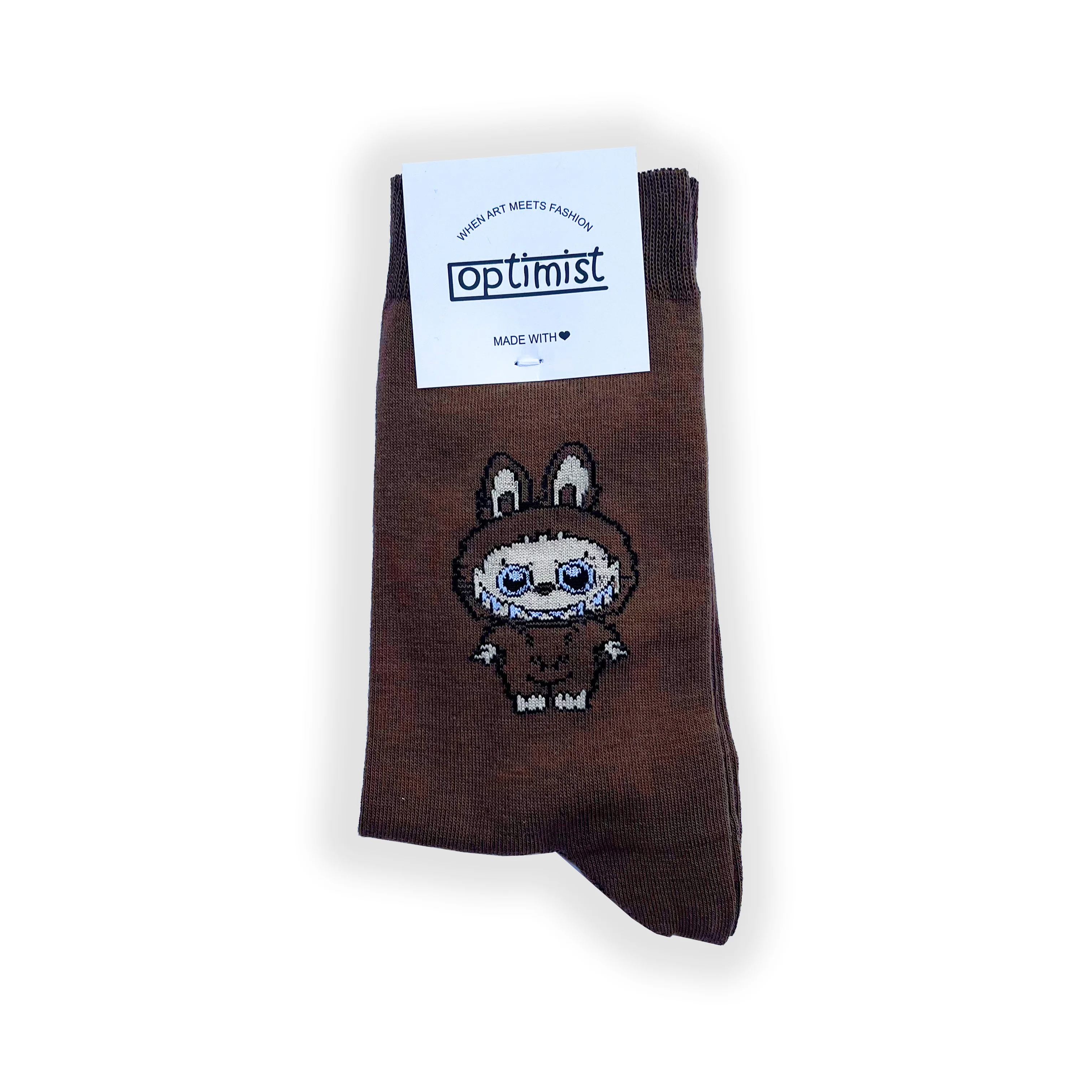 جوراب لبوبو قهوه ای