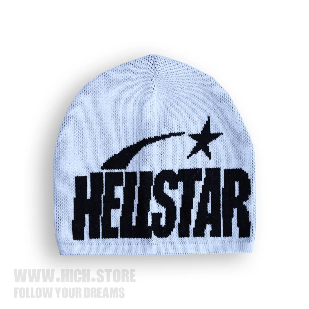 کلاه بافت Y2K طرح Hellstar