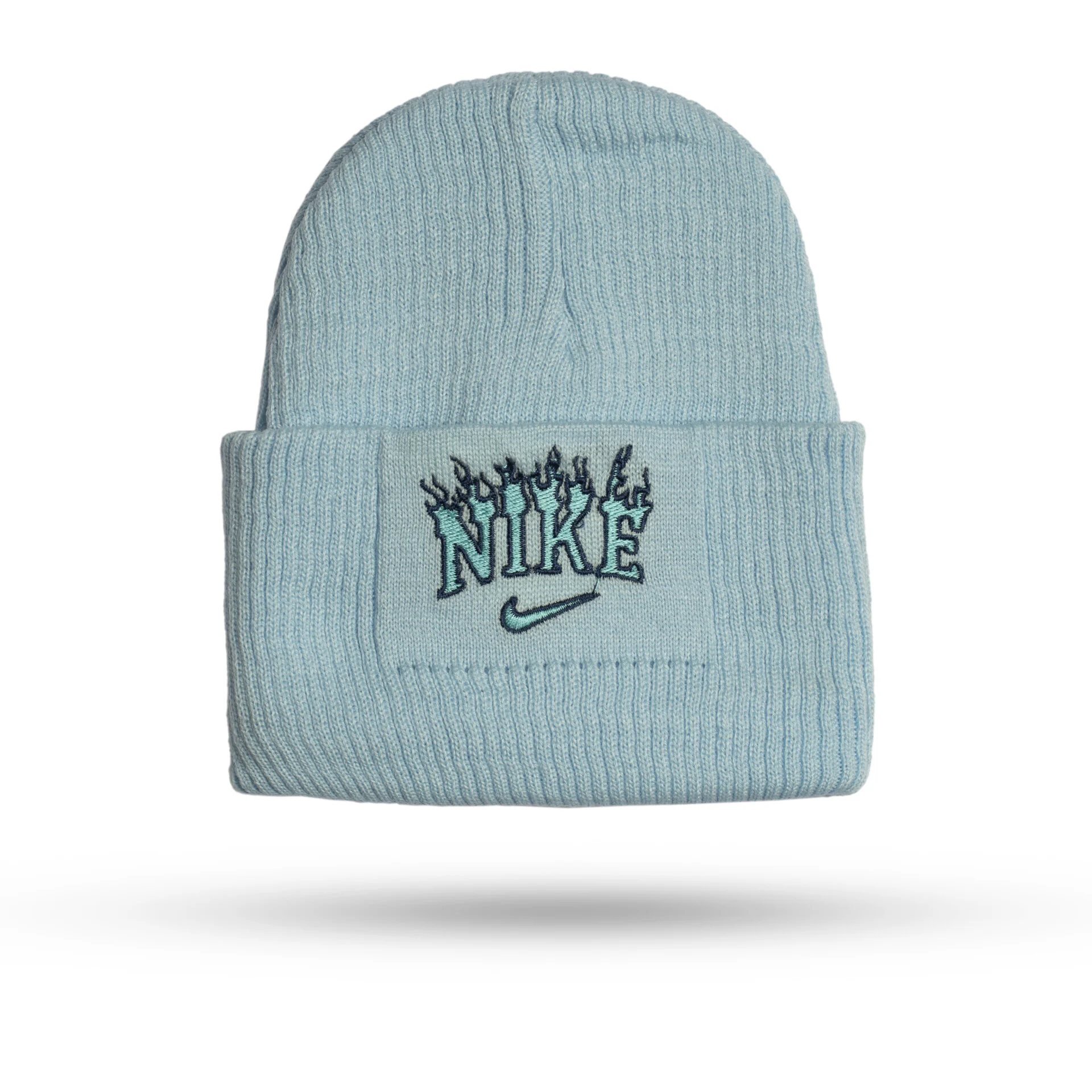 کلاه بافت نایکی آتیشی آبی