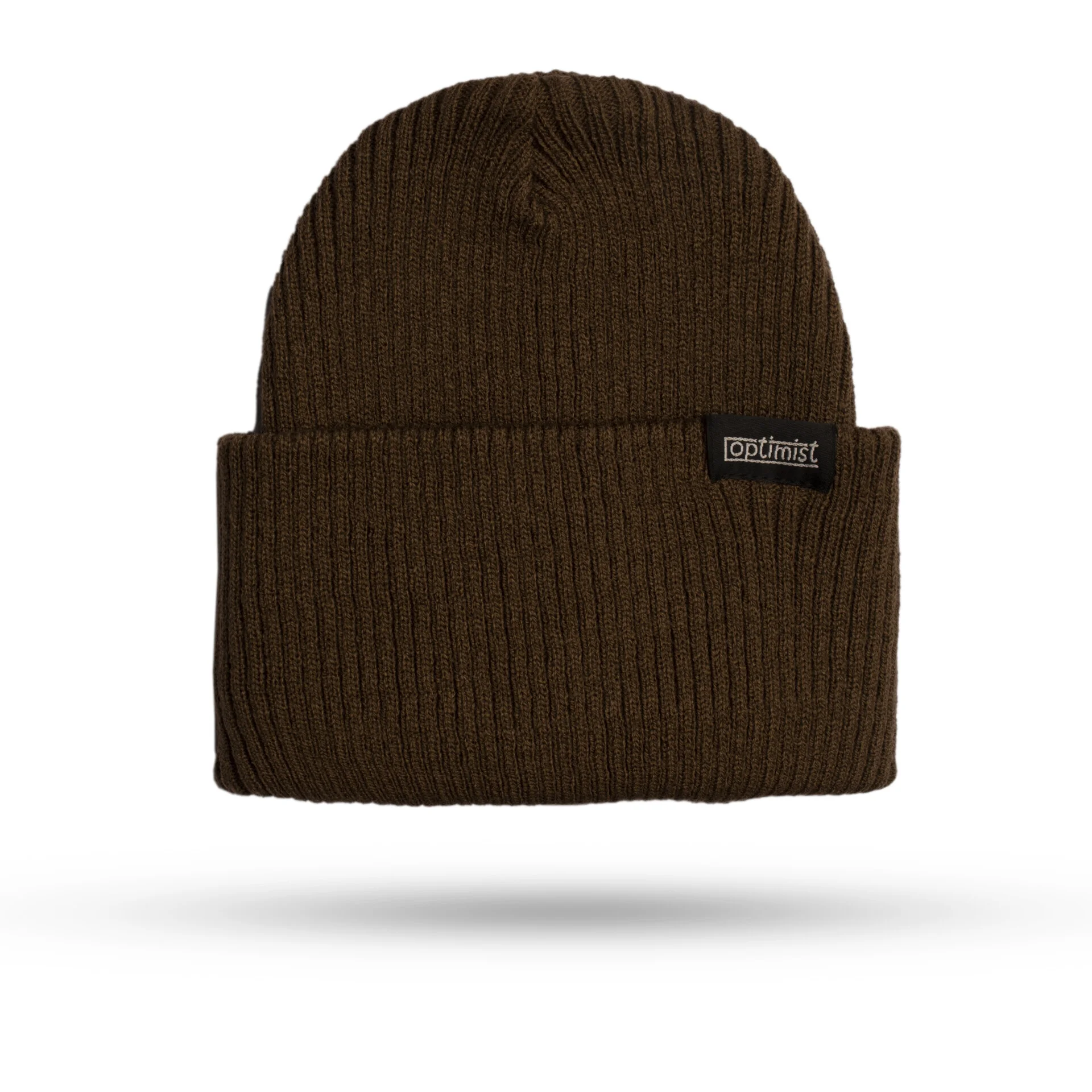 کلاه بافت ساده قهوه ای