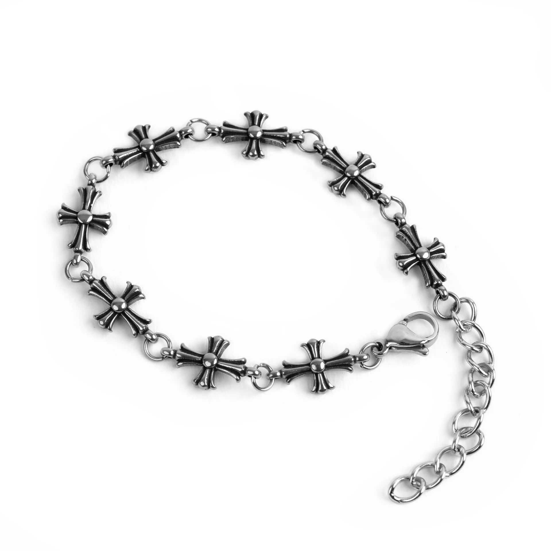 دستبند استیل کروم هارتز صلیب