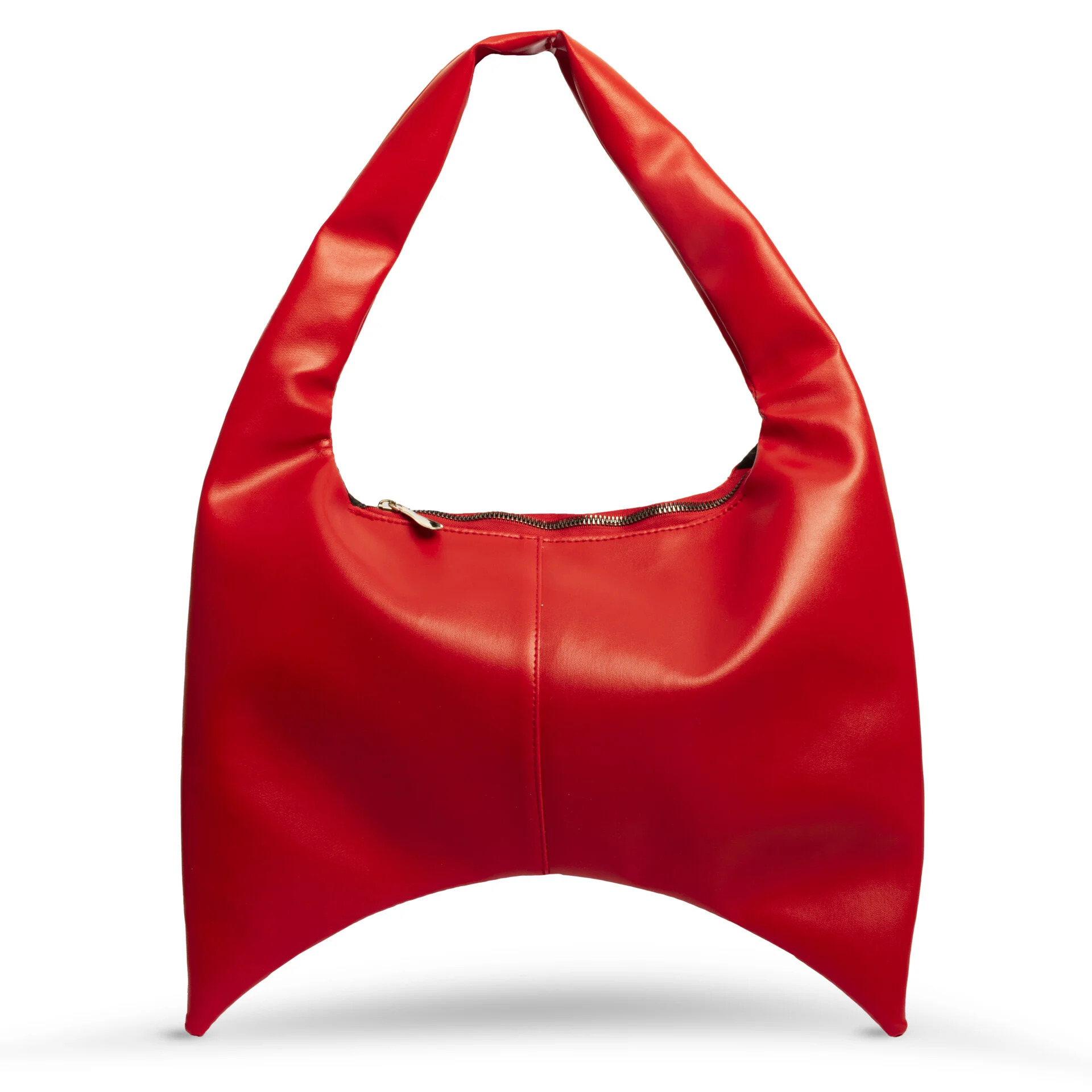 کیف چرم با طرح بتمنی قرمز