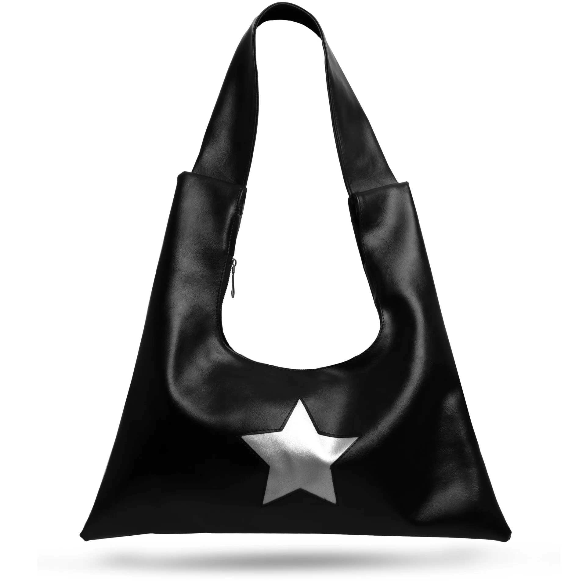 کیف چرم ستاره‌ای مشکی