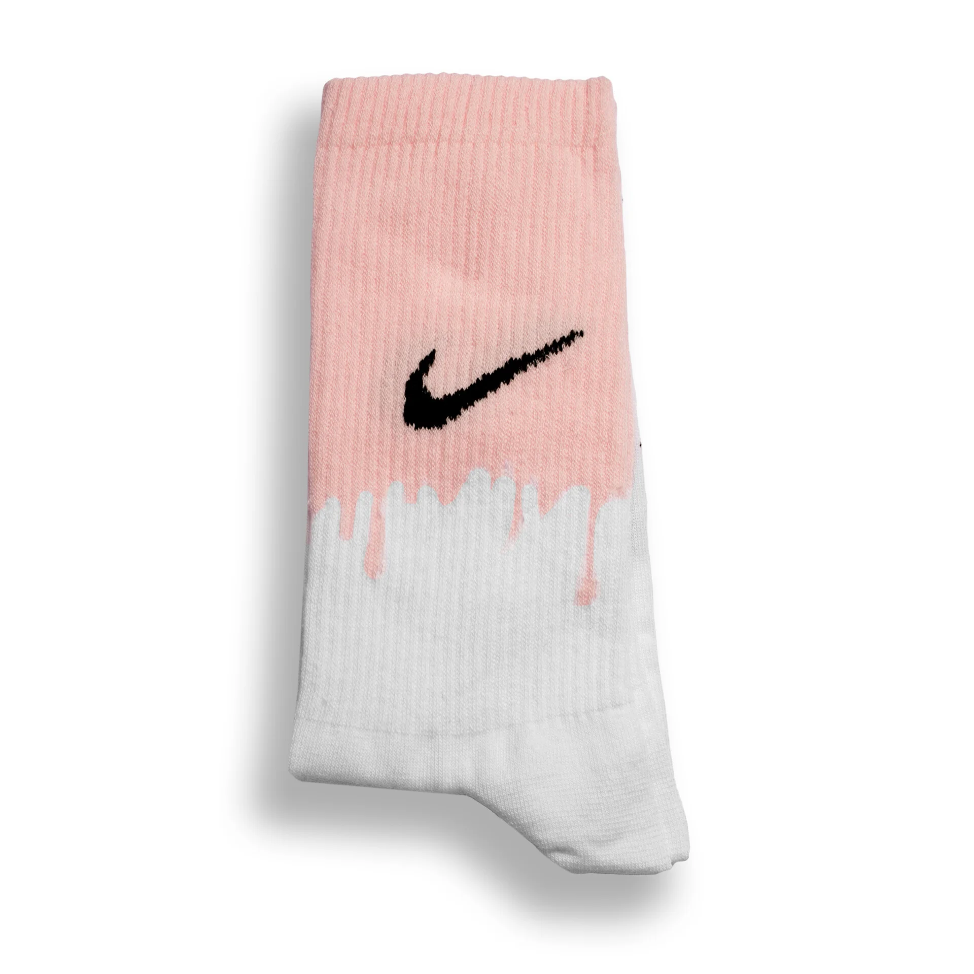  جوراب نایک سفید صورتی ساق بلند