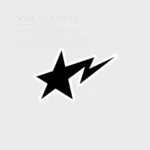 استیکر black star