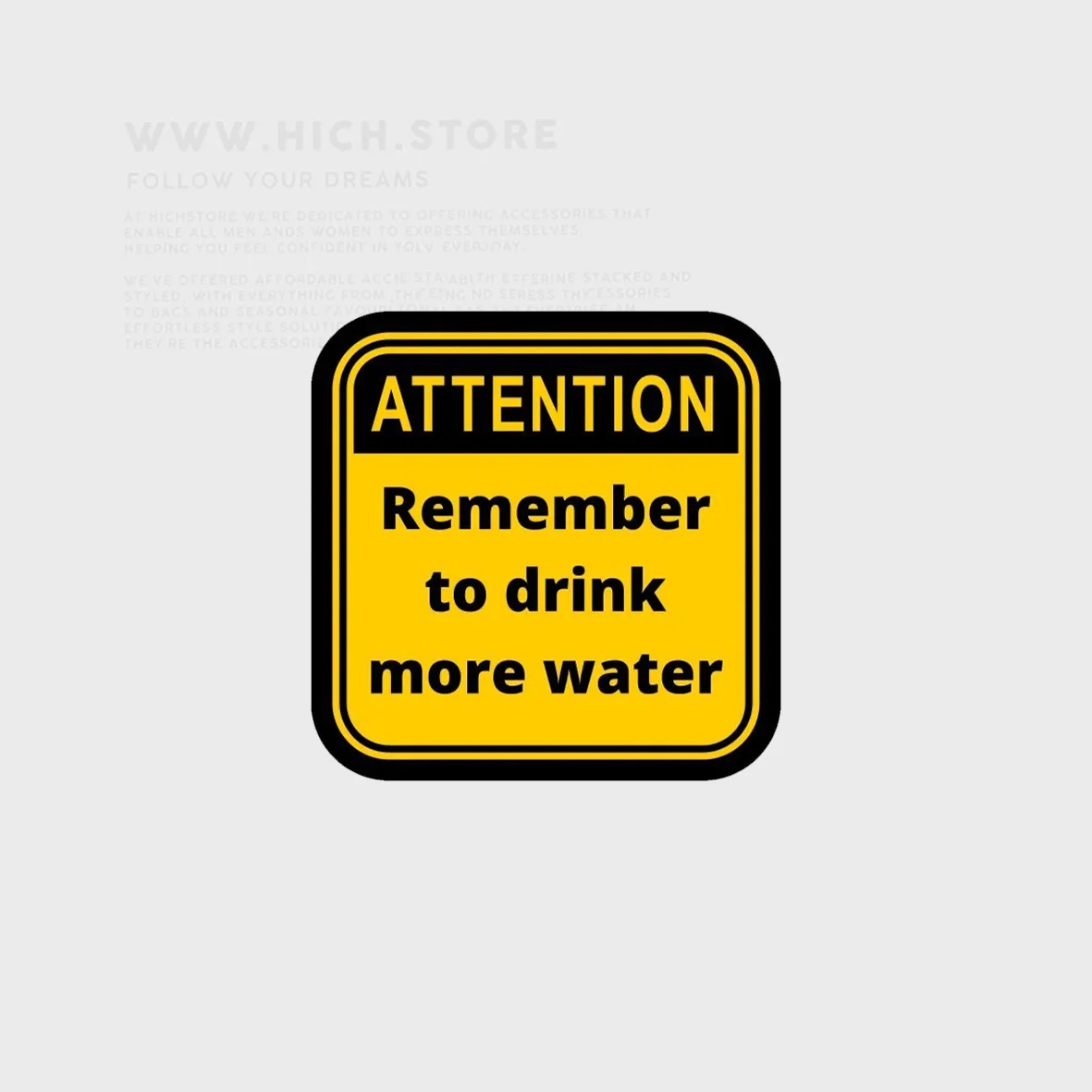 استیکر more water