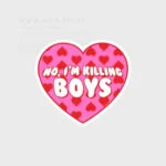 استیکر no boy