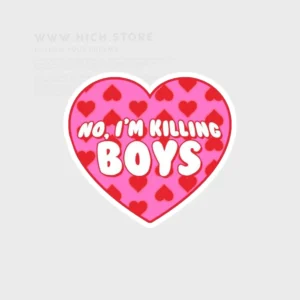 استیکر no boy