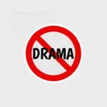 استیکر stop drama
