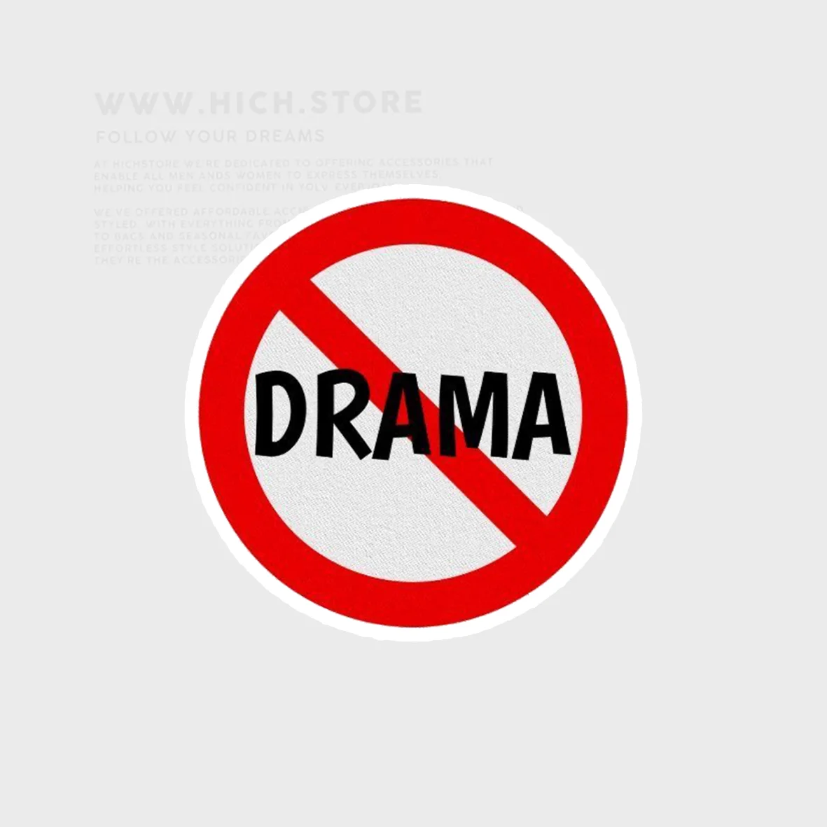 استیکر stop drama
