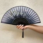 مدل ترند اکسسوری بادبزن طرح دار کره ای جدید