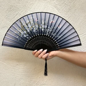 مدل ترند اکسسوری بادبزن طرح دار کره ای جدید