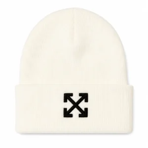 کلاه کلاه بافت off white سفید شیک