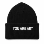 تصویر کلاه کلاه بافت you are art مشکی جدید