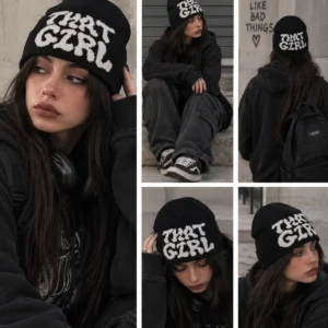 کلاه کلاه بافت GIRL Y2K ترند
